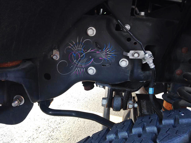 Chassis striping...